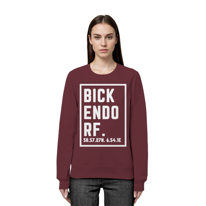 Bickendorf Koordinaten (großer Druck auf der Brust) - Organic Basic Unisex Sweatshirt