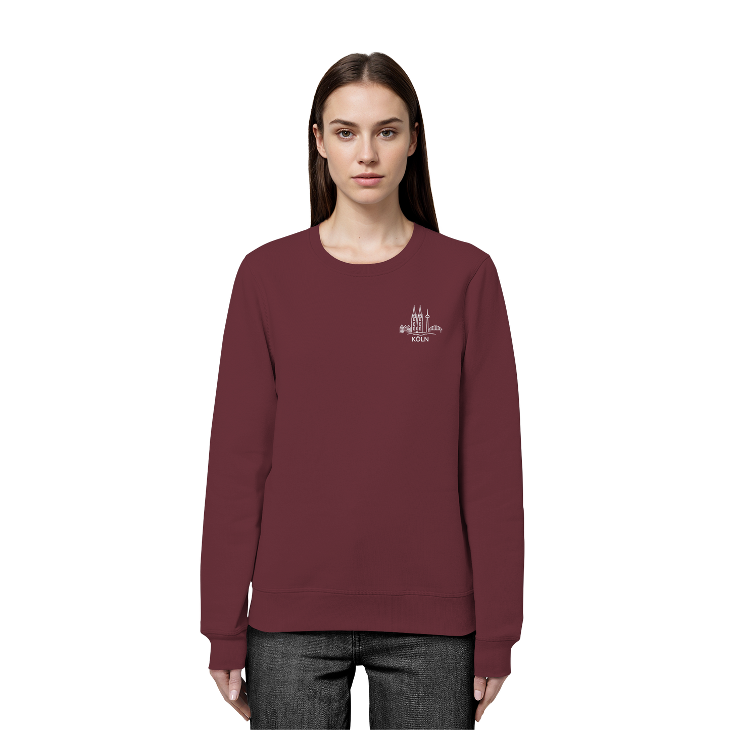 Köln Skyline Stick - Organic Basic Unisex Sweatshirt