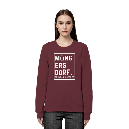 Müngersdorf Koordinaten (großer Druck auf der Brust) - Organic Basic Unisex Sweatshirt