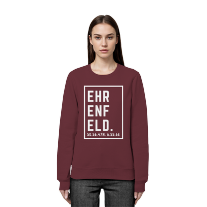 Ehrenfeld Koordinaten (großer Druck auf der Brust) - Organic Basic Unisex Sweatshirt