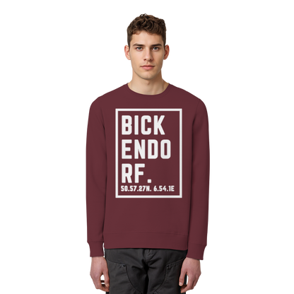 Bickendorf Koordinaten (großer Druck auf der Brust) - Organic Basic Unisex Sweatshirt