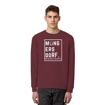 Müngersdorf Koordinaten (großer Druck auf der Brust) - Organic Basic Unisex Sweatshirt
