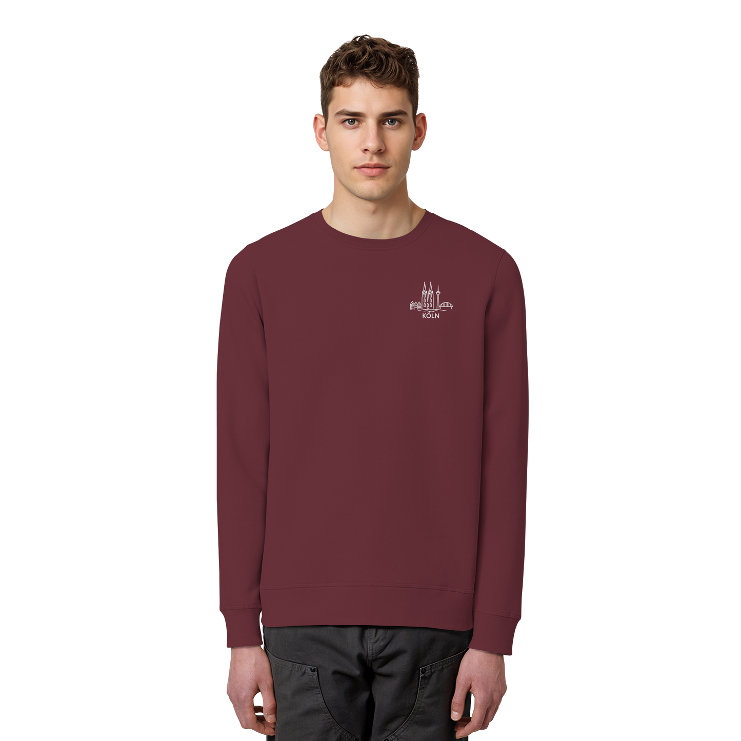 Köln Skyline Stick - Organic Basic Unisex Sweatshirt