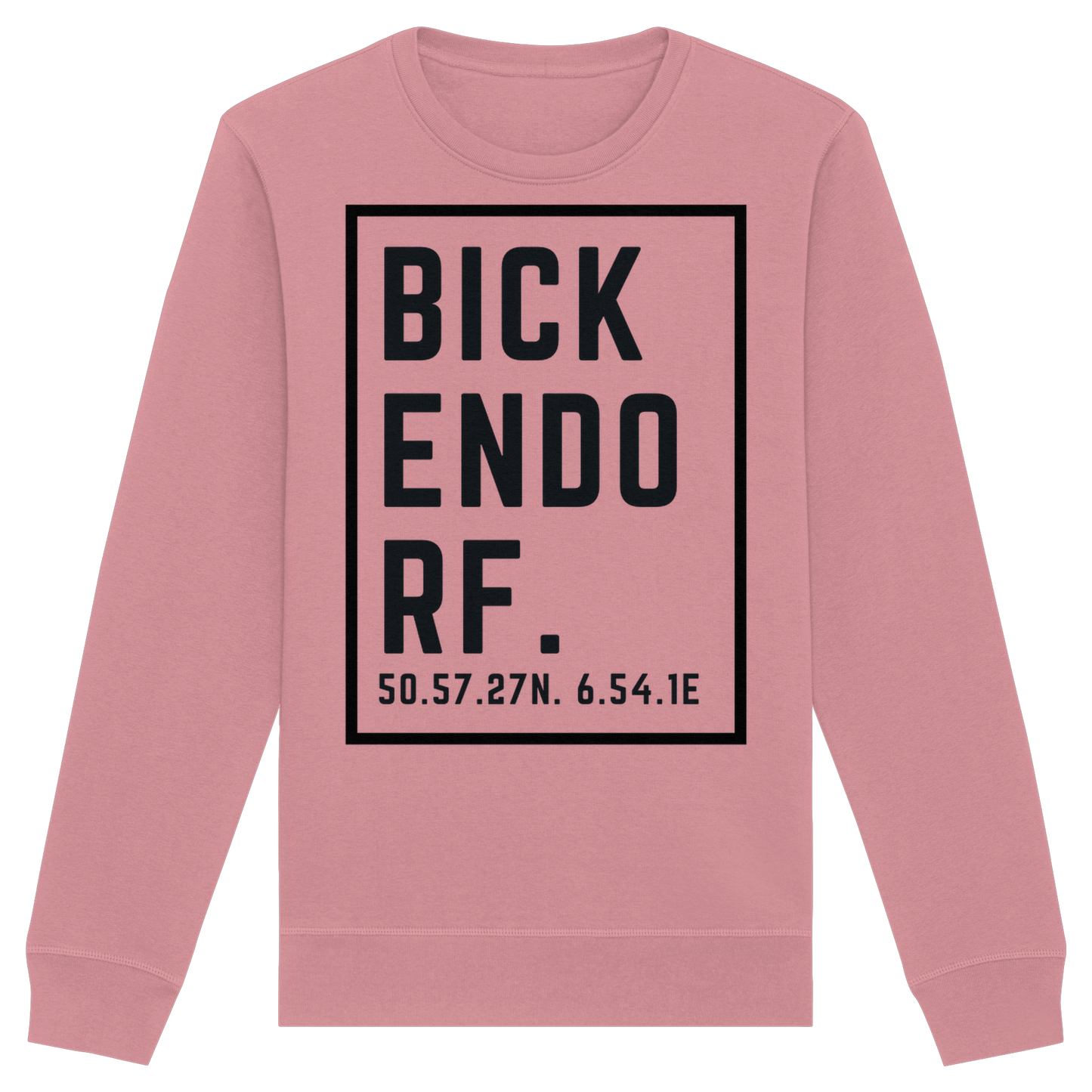 Bickendorf Koordinaten (großer Druck auf der Brust) - Organic Basic Unisex Sweatshirt