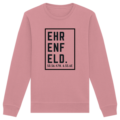 Ehrenfeld Koordinaten (großer Druck auf der Brust) - Organic Basic Unisex Sweatshirt