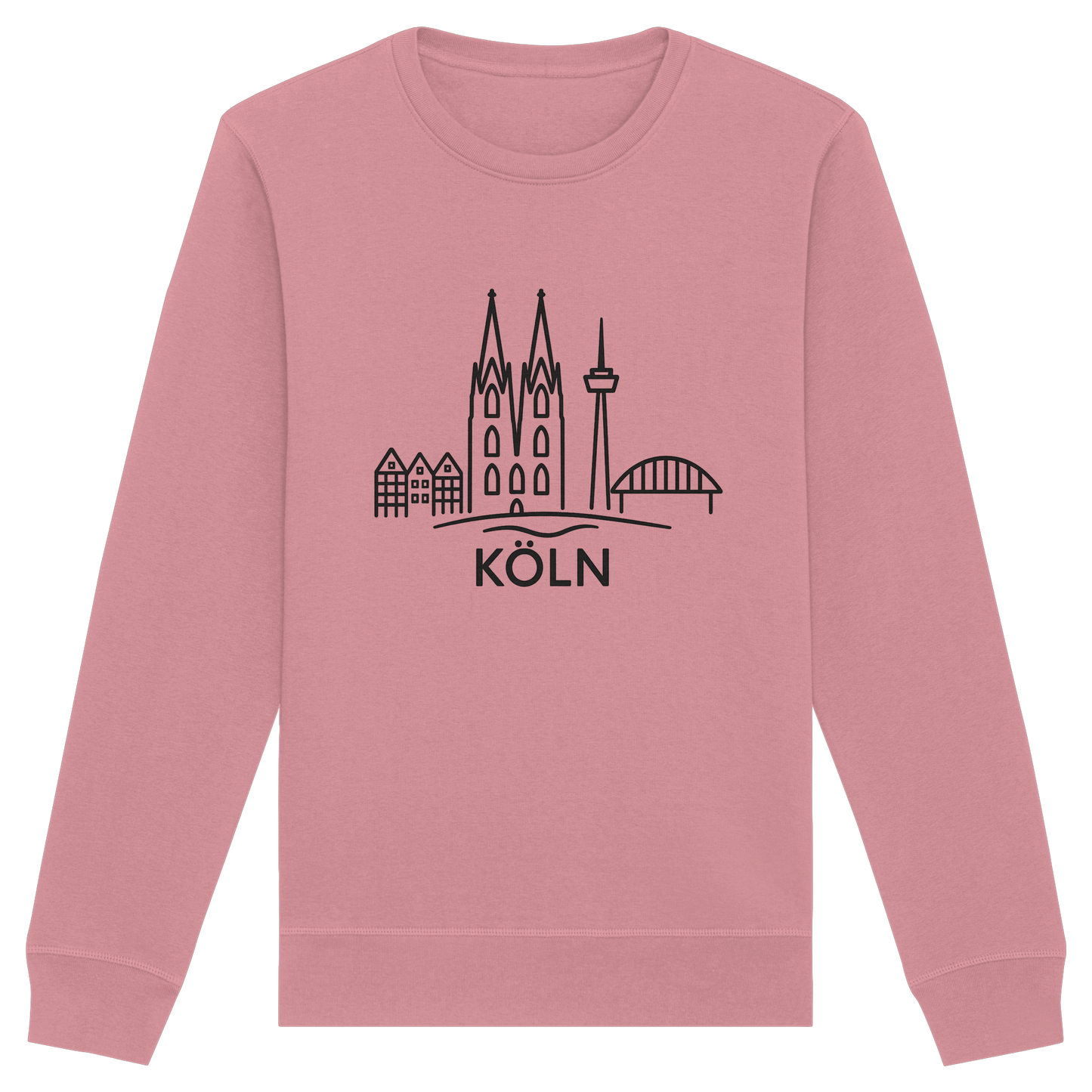 Köln Skyline (großer Druck auf der Brust) - Organic Basic Unisex Sweatshirt
