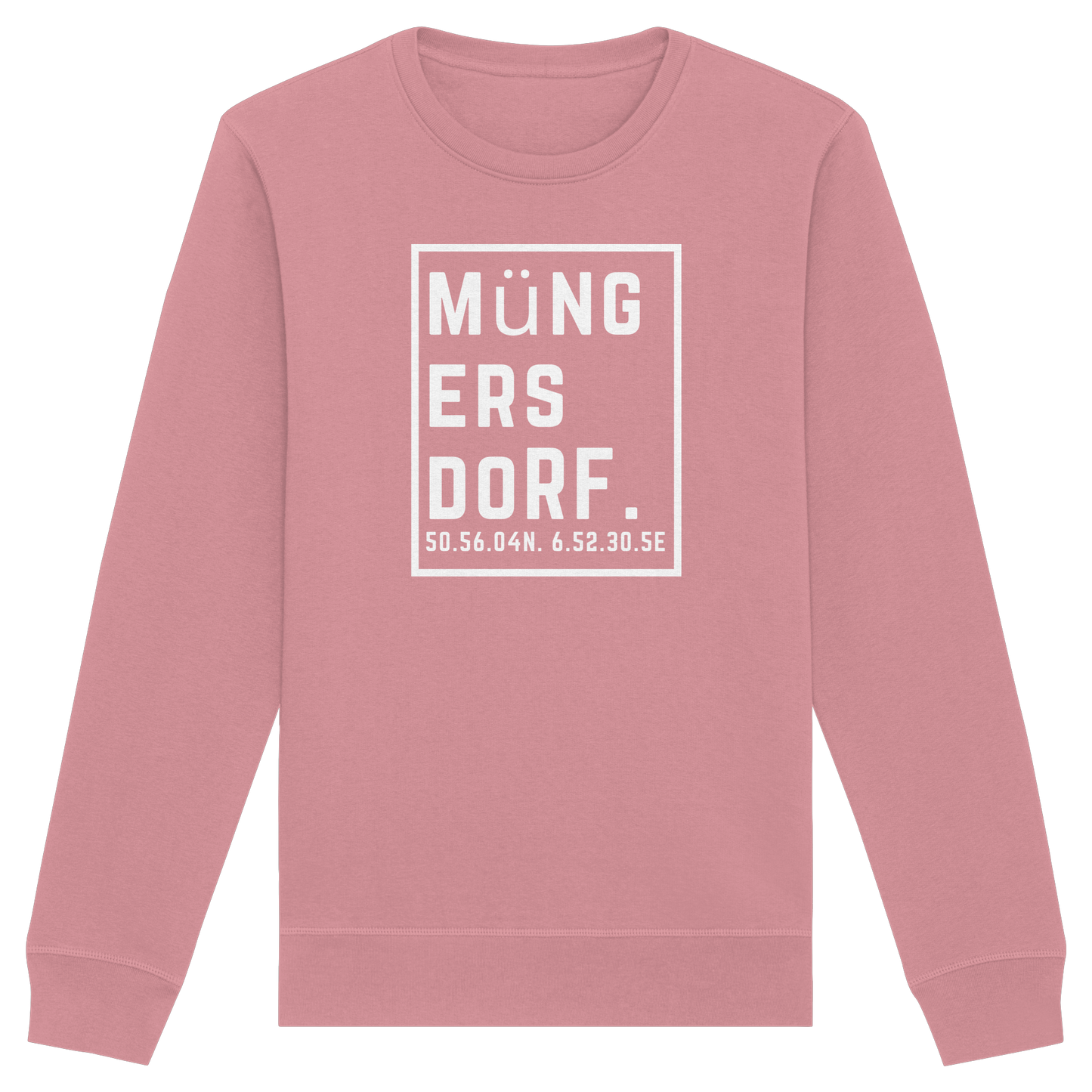 Müngersdorf Koordinaten (großer Druck auf der Brust) - Organic Basic Unisex Sweatshirt