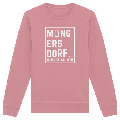 Müngersdorf Koordinaten (großer Druck auf der Brust) - Organic Basic Unisex Sweatshirt