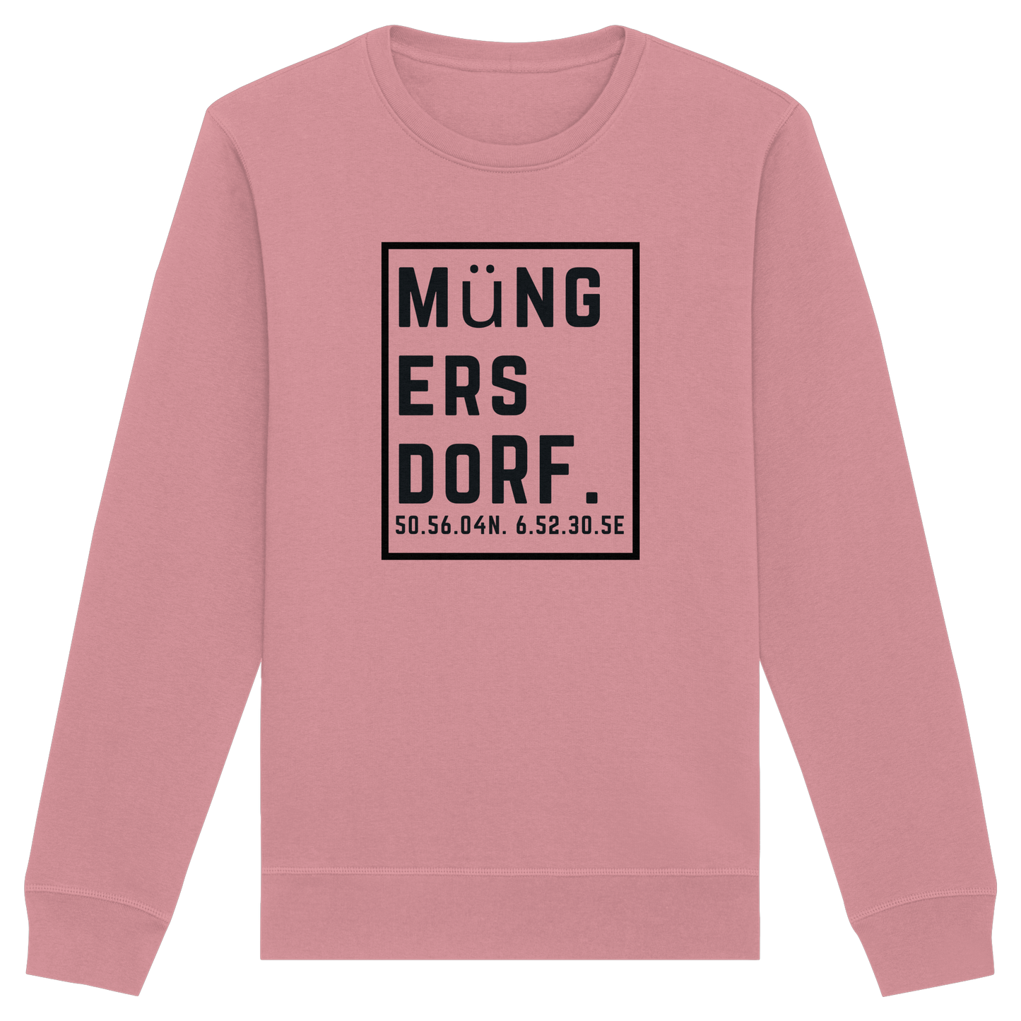Müngersdorf Koordinaten (großer Druck auf der Brust) - Organic Basic Unisex Sweatshirt