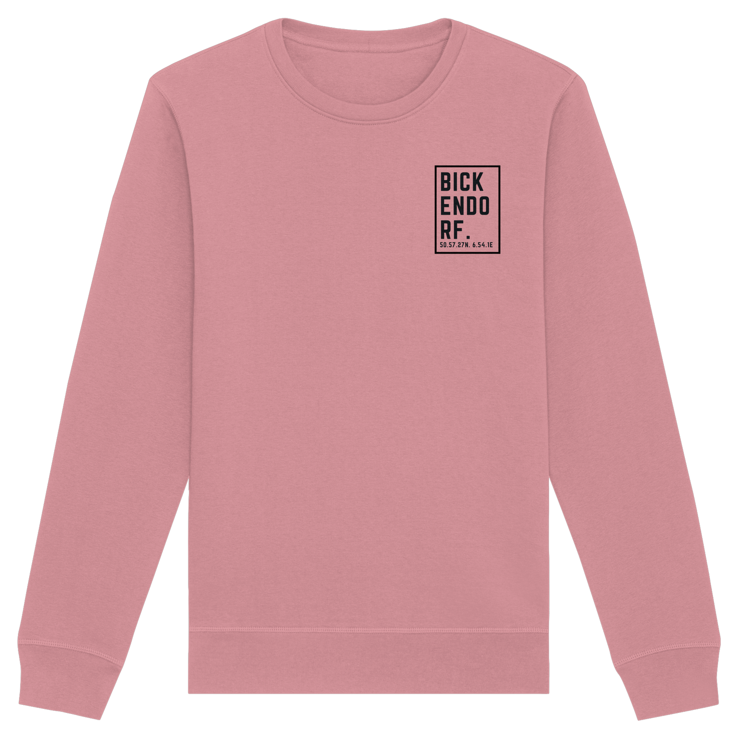 Bickendorf Koordinaten (kleiner Druck auf der Brust) - Organic Basic Unisex Sweatshirt