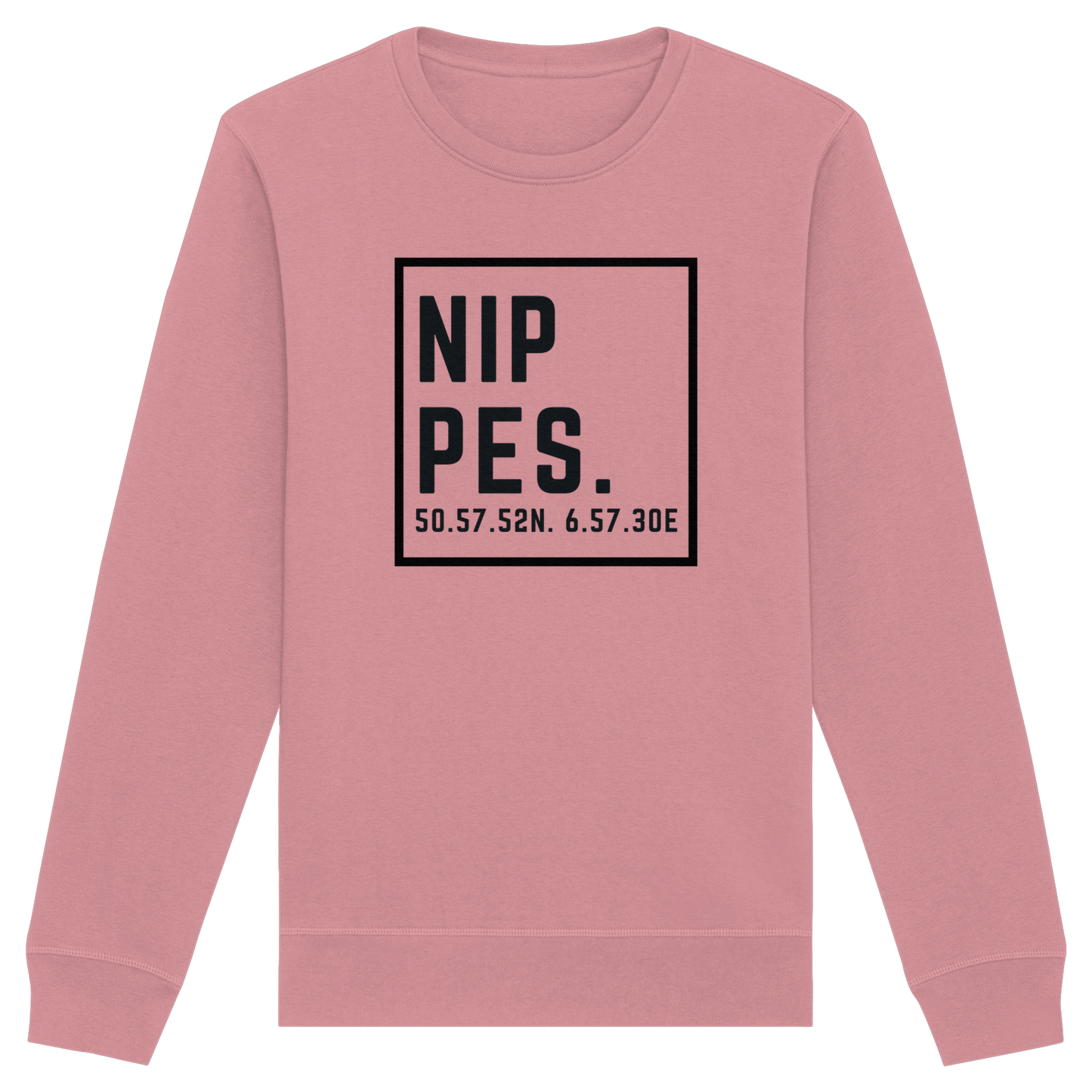Nippes Koordinaten (großer Druck auf der Brust) - Organic Basic Unisex Sweatshirt