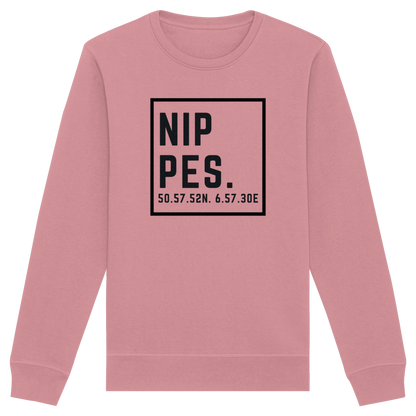 Nippes Koordinaten (großer Druck auf der Brust) - Organic Basic Unisex Sweatshirt