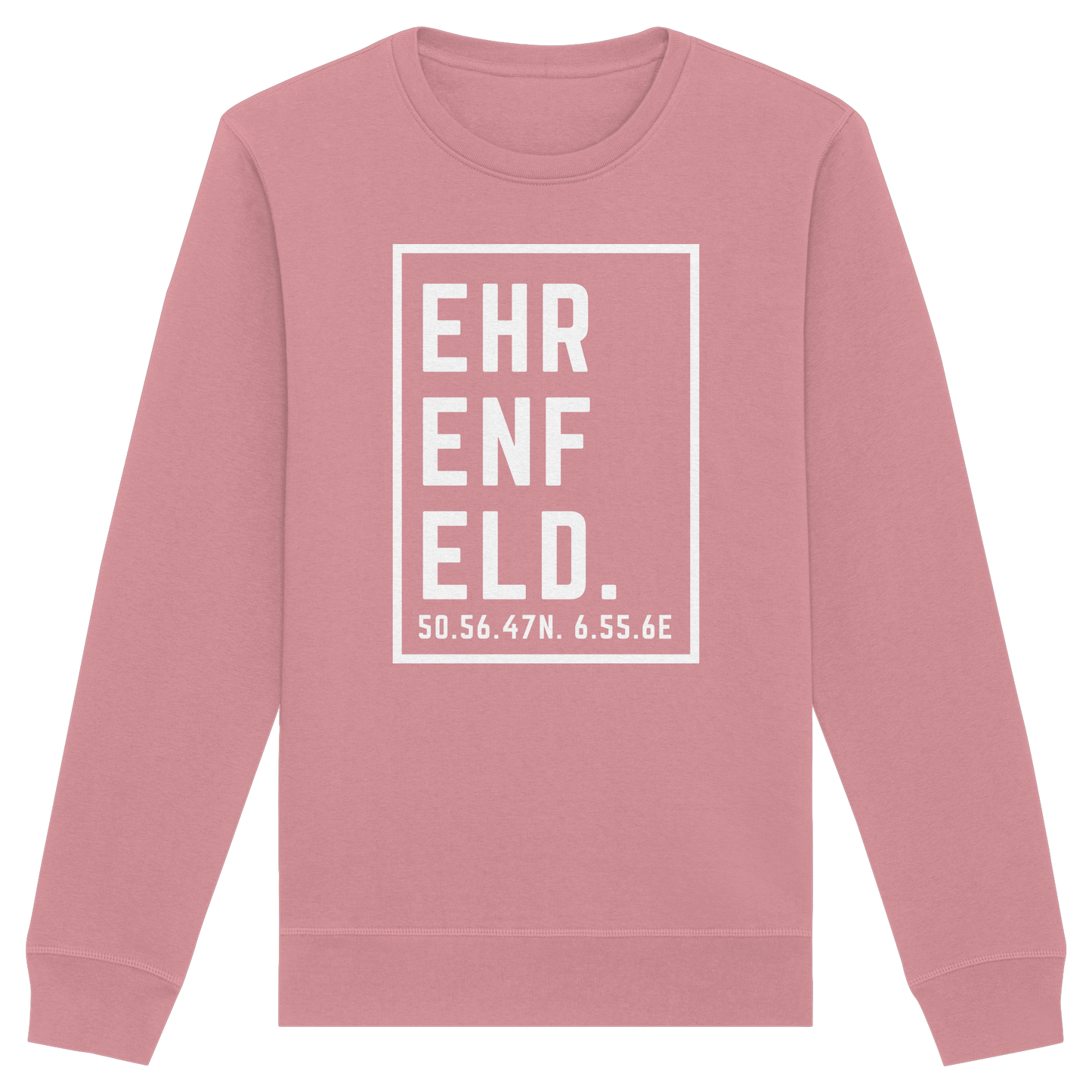 Ehrenfeld Koordinaten (großer Druck auf der Brust) - Organic Basic Unisex Sweatshirt