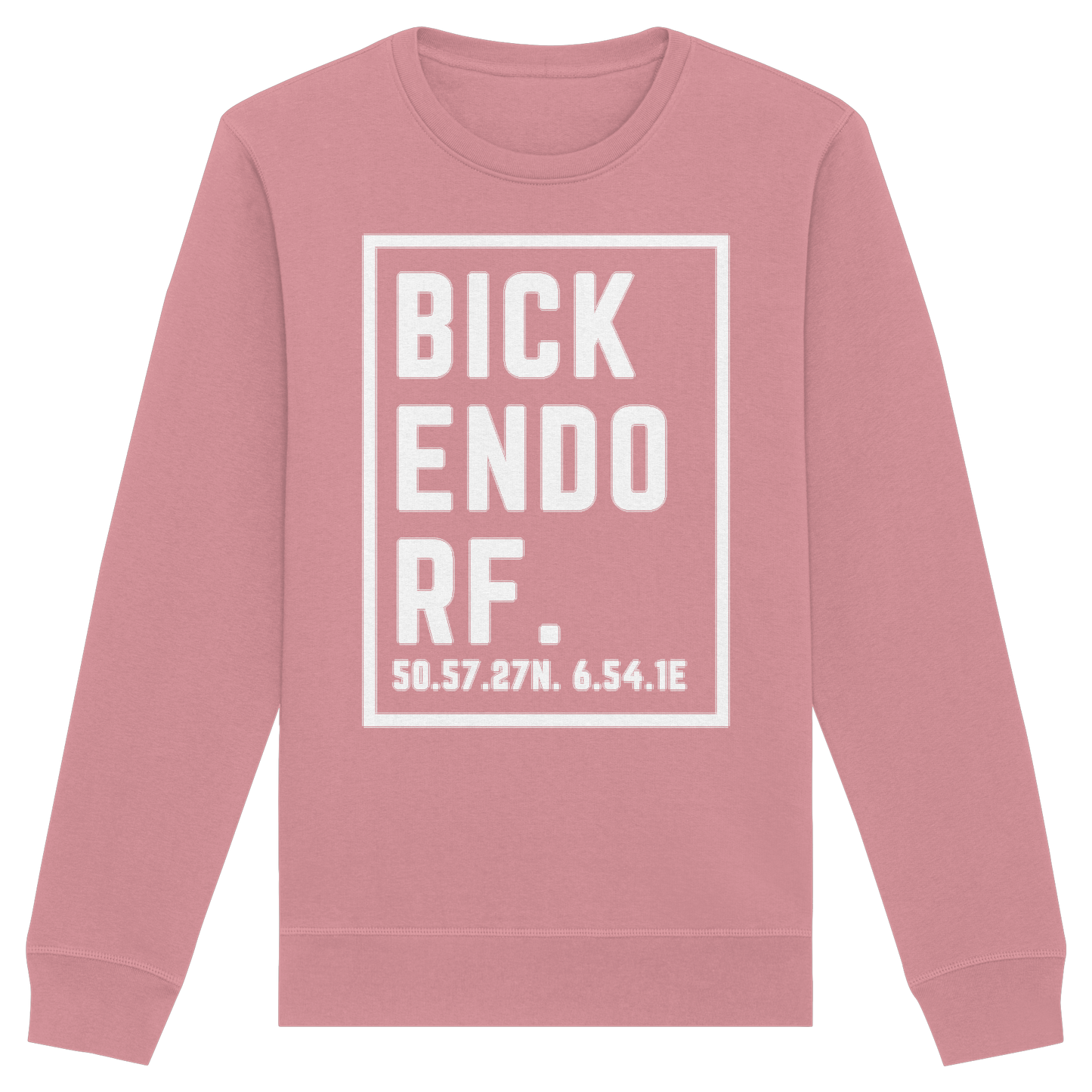 Bickendorf Koordinaten (großer Druck auf der Brust) - Organic Basic Unisex Sweatshirt