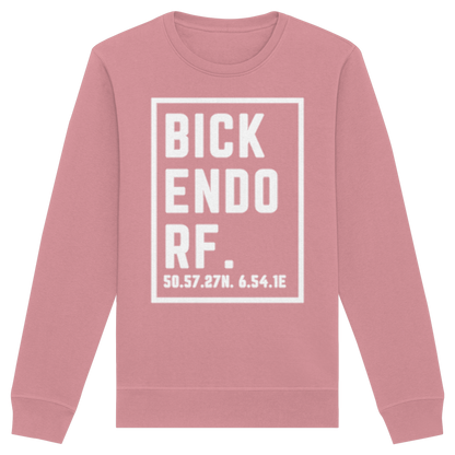 Bickendorf Koordinaten (großer Druck auf der Brust) - Organic Basic Unisex Sweatshirt