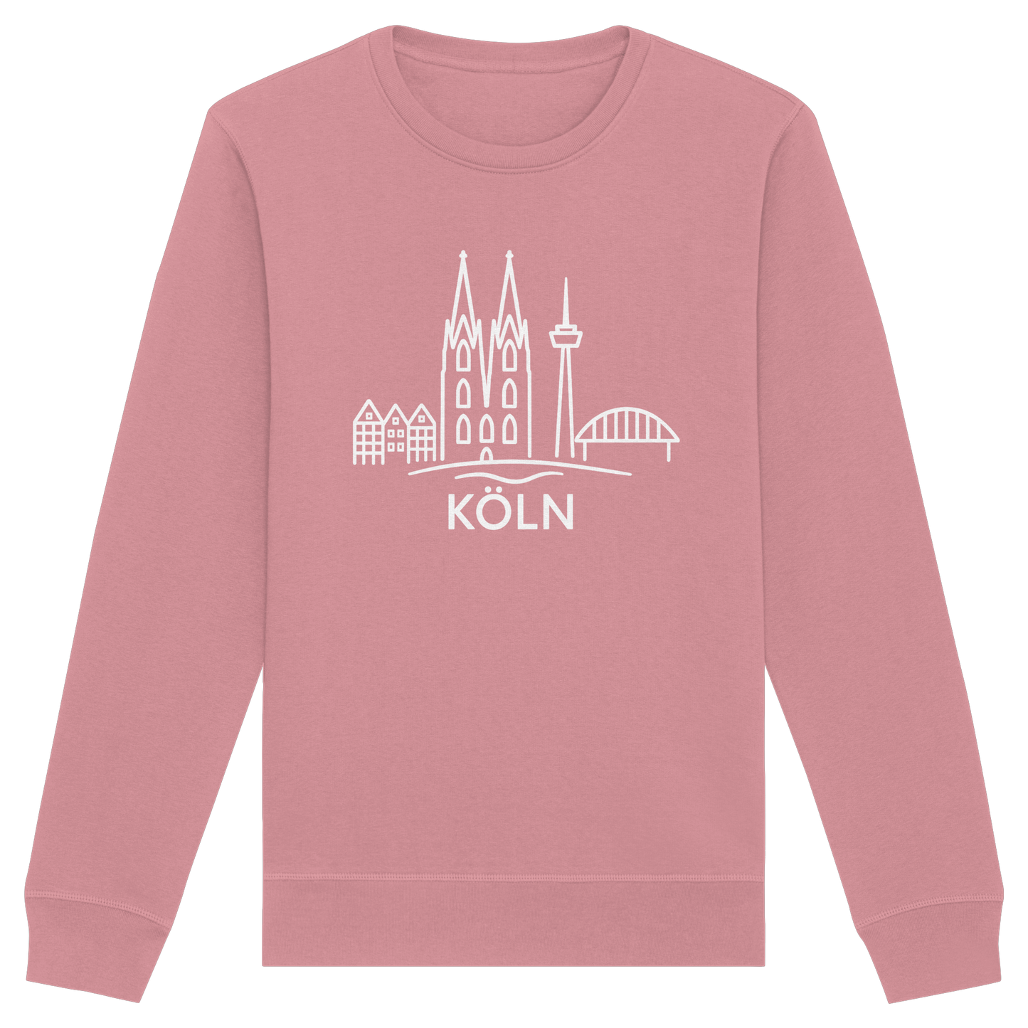 Köln Skyline (großer Druck auf der Brust) - Organic Basic Unisex Sweatshirt