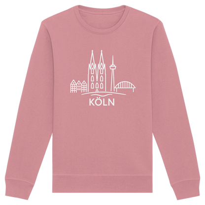 Köln Skyline (großer Druck auf der Brust) - Organic Basic Unisex Sweatshirt