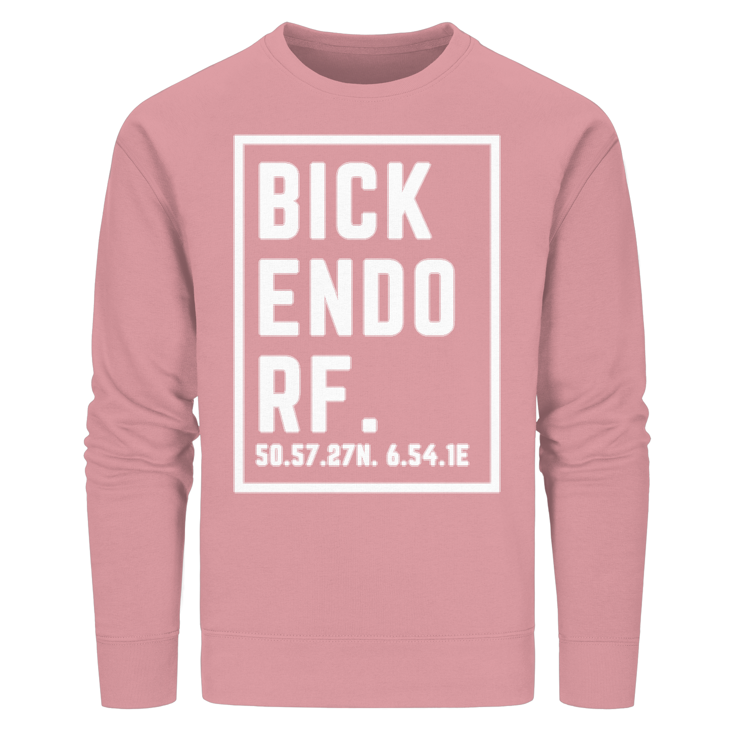 Bickendorf Koordinaten (großer Druck auf der Brust) - Organic Basic Unisex Sweatshirt