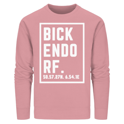 Bickendorf Koordinaten (großer Druck auf der Brust) - Organic Basic Unisex Sweatshirt