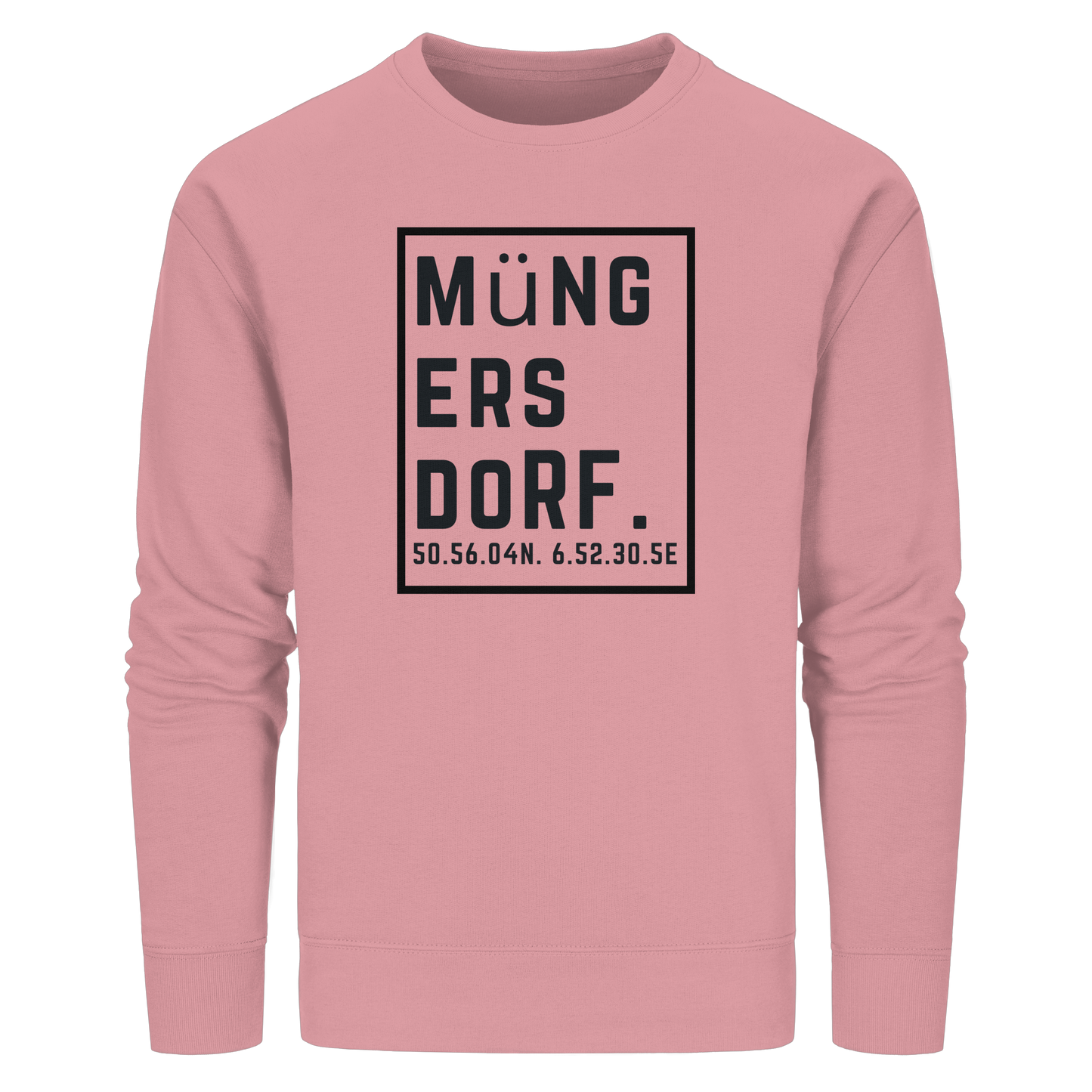 Müngersdorf Koordinaten (großer Druck auf der Brust) - Organic Basic Unisex Sweatshirt