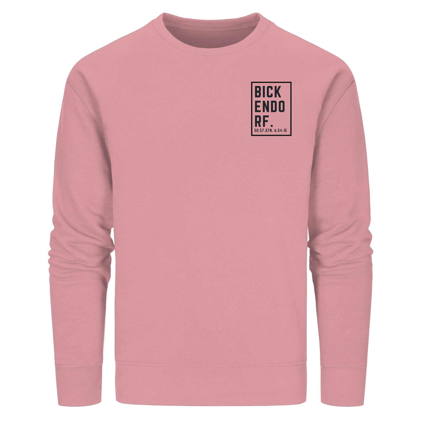 Bickendorf Koordinaten (kleiner Druck auf der Brust) - Organic Basic Unisex Sweatshirt