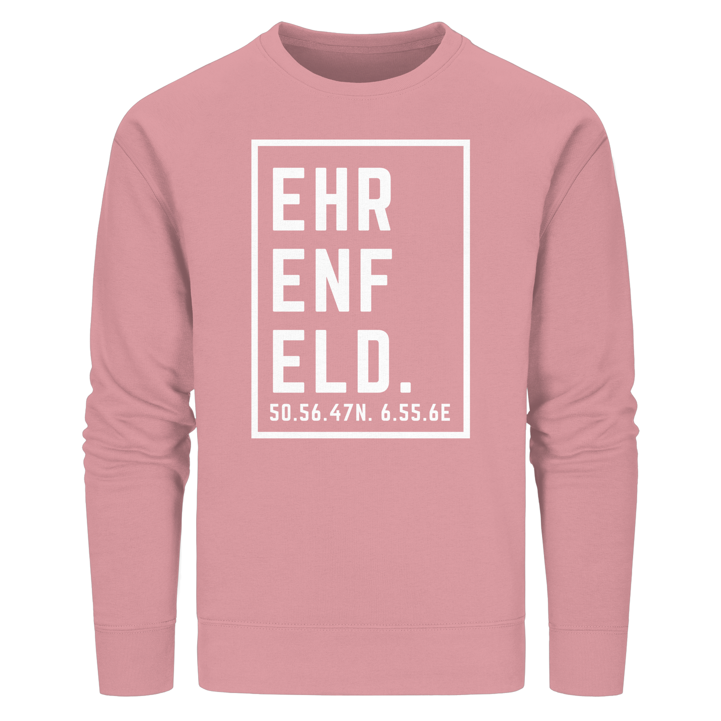 Ehrenfeld Koordinaten (großer Druck auf der Brust) - Organic Basic Unisex Sweatshirt