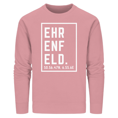 Ehrenfeld Koordinaten (großer Druck auf der Brust) - Organic Basic Unisex Sweatshirt