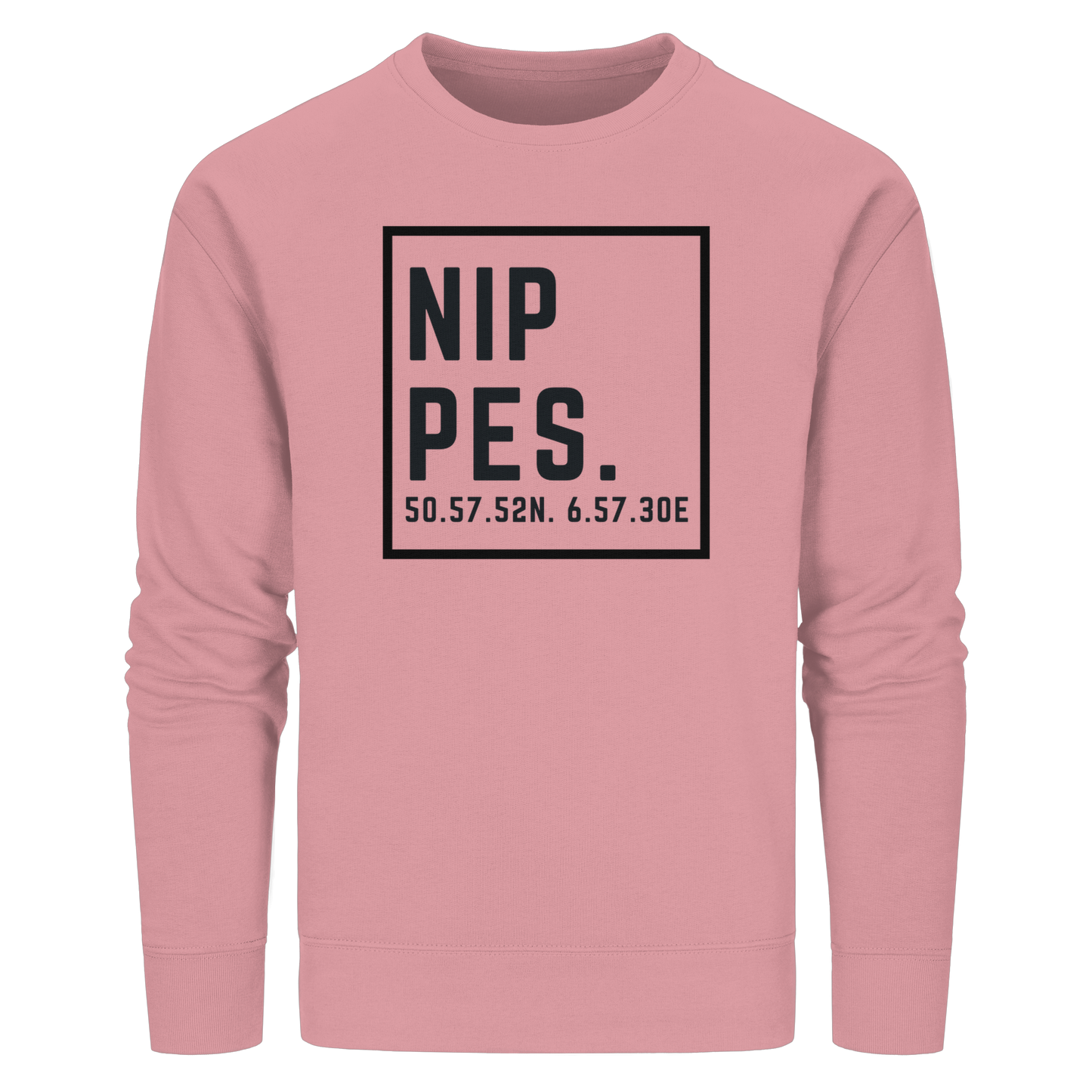 Nippes Koordinaten (großer Druck auf der Brust) - Organic Basic Unisex Sweatshirt