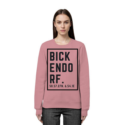 Bickendorf Koordinaten (großer Druck auf der Brust) - Organic Basic Unisex Sweatshirt