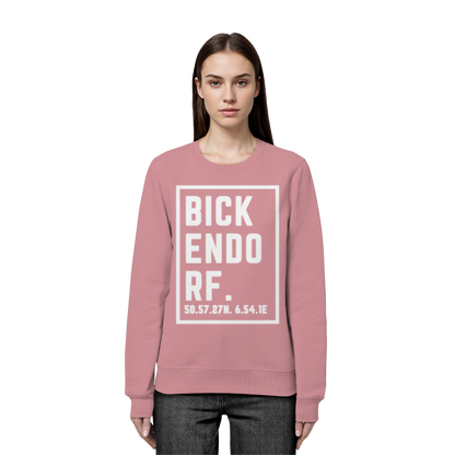 Bickendorf Koordinaten (großer Druck auf der Brust) - Organic Basic Unisex Sweatshirt