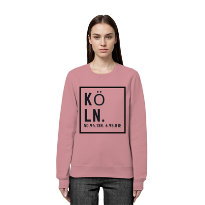 Köln Koordinaten (großer Druck auf der Brust) - Organic Basic Unisex Sweatshirt