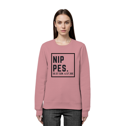 Nippes Koordinaten (großer Druck auf der Brust) - Organic Basic Unisex Sweatshirt