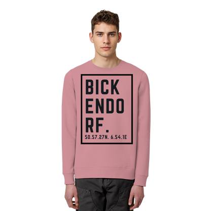 Bickendorf Koordinaten (großer Druck auf der Brust) - Organic Basic Unisex Sweatshirt