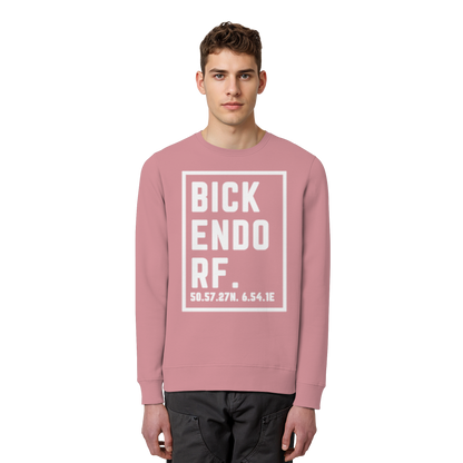 Bickendorf Koordinaten (großer Druck auf der Brust) - Organic Basic Unisex Sweatshirt