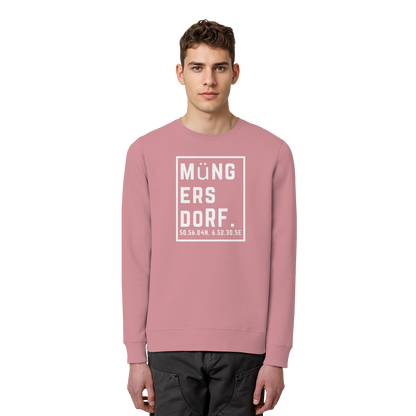 Müngersdorf Koordinaten (großer Druck auf der Brust) - Organic Basic Unisex Sweatshirt