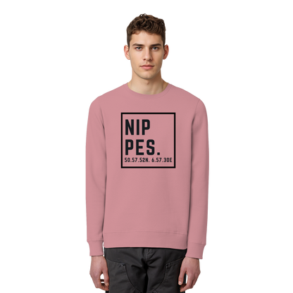 Nippes Koordinaten (großer Druck auf der Brust) - Organic Basic Unisex Sweatshirt