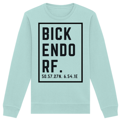 Bickendorf Koordinaten (großer Druck auf der Brust) - Organic Basic Unisex Sweatshirt