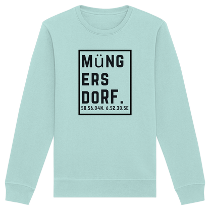 Müngersdorf Koordinaten (großer Druck auf der Brust) - Organic Basic Unisex Sweatshirt