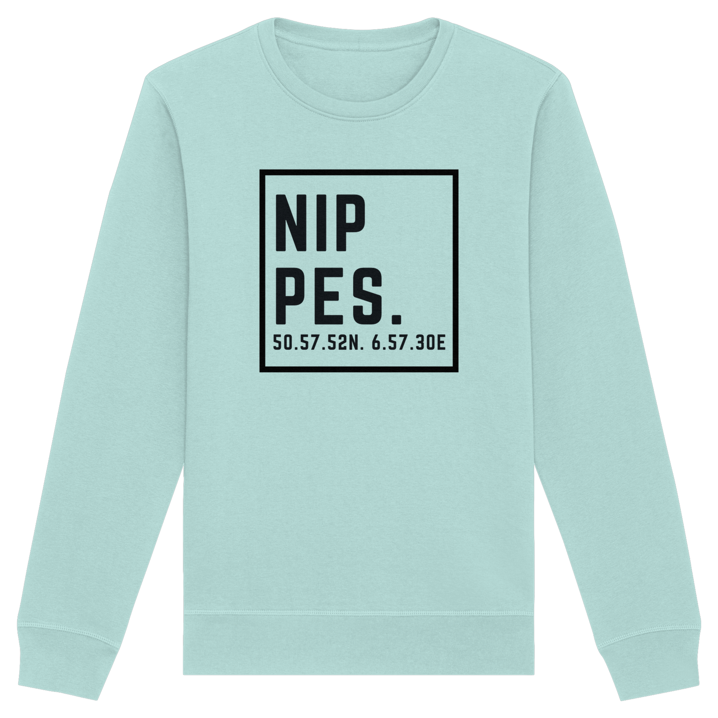 Nippes Koordinaten (großer Druck auf der Brust) - Organic Basic Unisex Sweatshirt