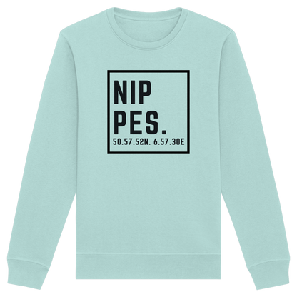 Nippes Koordinaten (großer Druck auf der Brust) - Organic Basic Unisex Sweatshirt