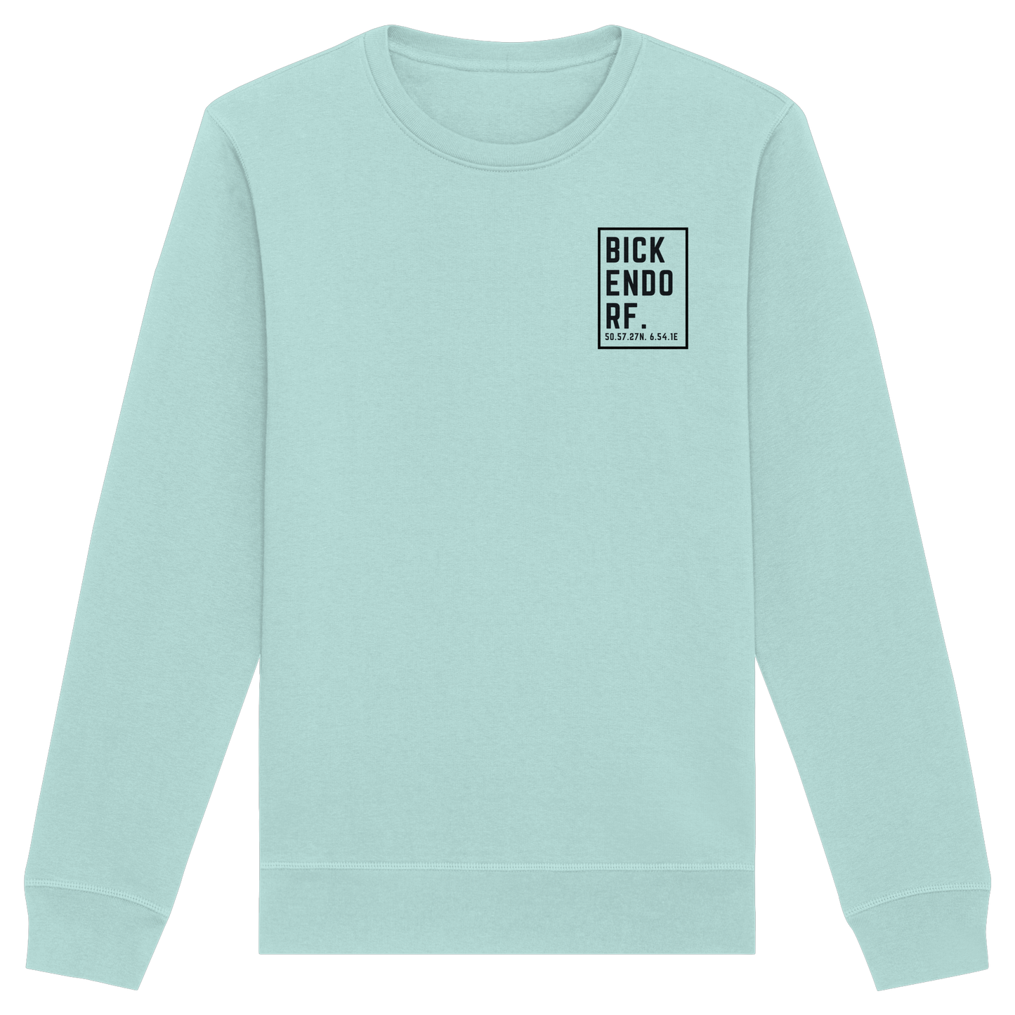 Bickendorf Koordinaten (kleiner Druck auf der Brust) - Organic Basic Unisex Sweatshirt