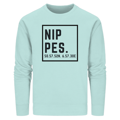 Nippes Koordinaten (großer Druck auf der Brust) - Organic Basic Unisex Sweatshirt