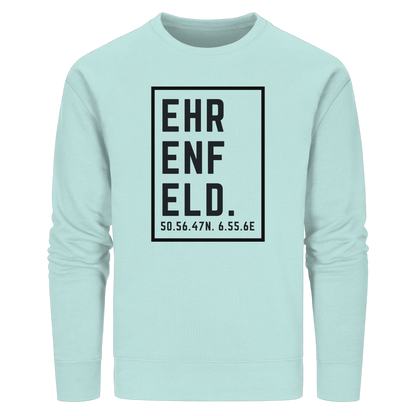 Ehrenfeld Koordinaten (großer Druck auf der Brust) - Organic Basic Unisex Sweatshirt