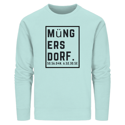 Müngersdorf Koordinaten (großer Druck auf der Brust) - Organic Basic Unisex Sweatshirt