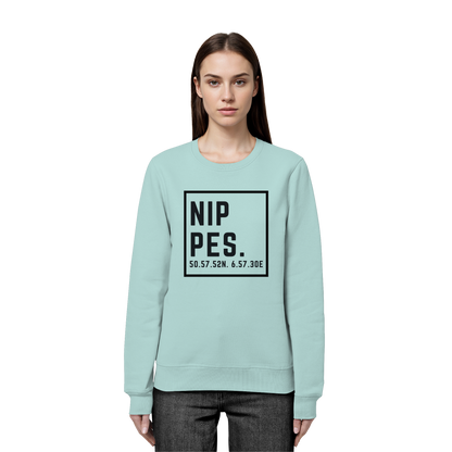 Nippes Koordinaten (großer Druck auf der Brust) - Organic Basic Unisex Sweatshirt