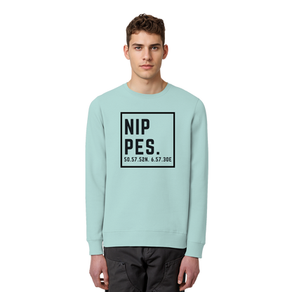 Nippes Koordinaten (großer Druck auf der Brust) - Organic Basic Unisex Sweatshirt