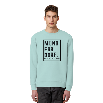 Müngersdorf Koordinaten (großer Druck auf der Brust) - Organic Basic Unisex Sweatshirt