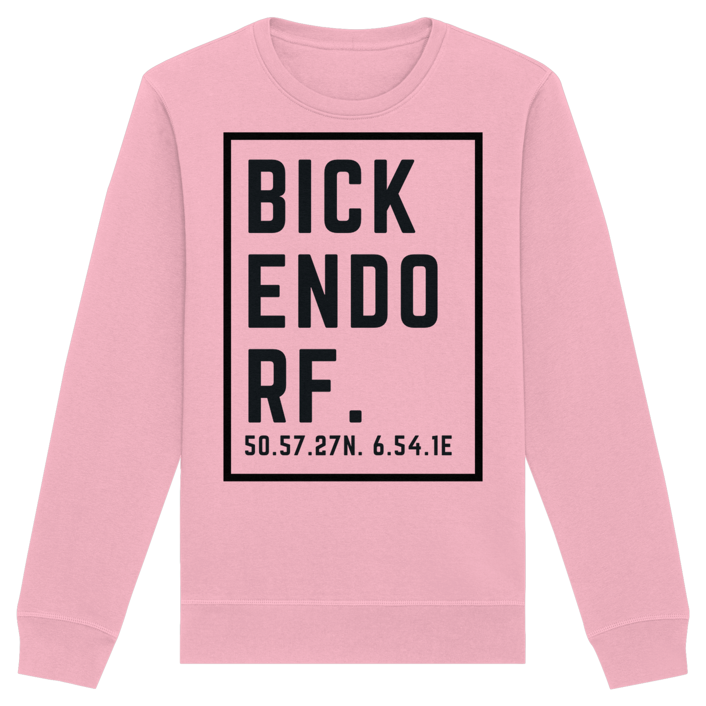 Bickendorf Koordinaten (großer Druck auf der Brust) - Organic Basic Unisex Sweatshirt