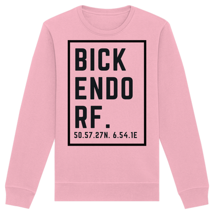 Bickendorf Koordinaten (großer Druck auf der Brust) - Organic Basic Unisex Sweatshirt
