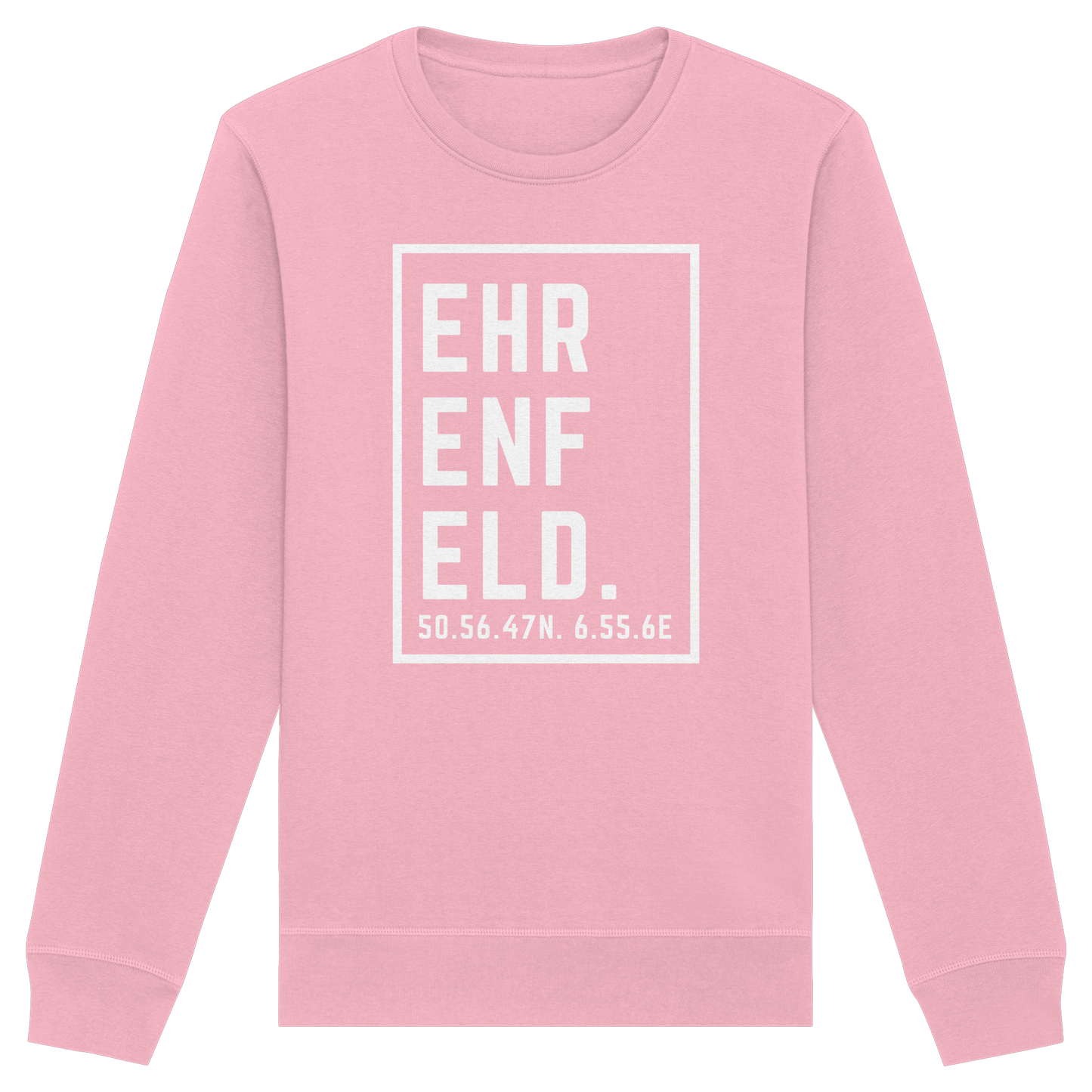 Ehrenfeld Koordinaten (großer Druck auf der Brust) - Organic Basic Unisex Sweatshirt